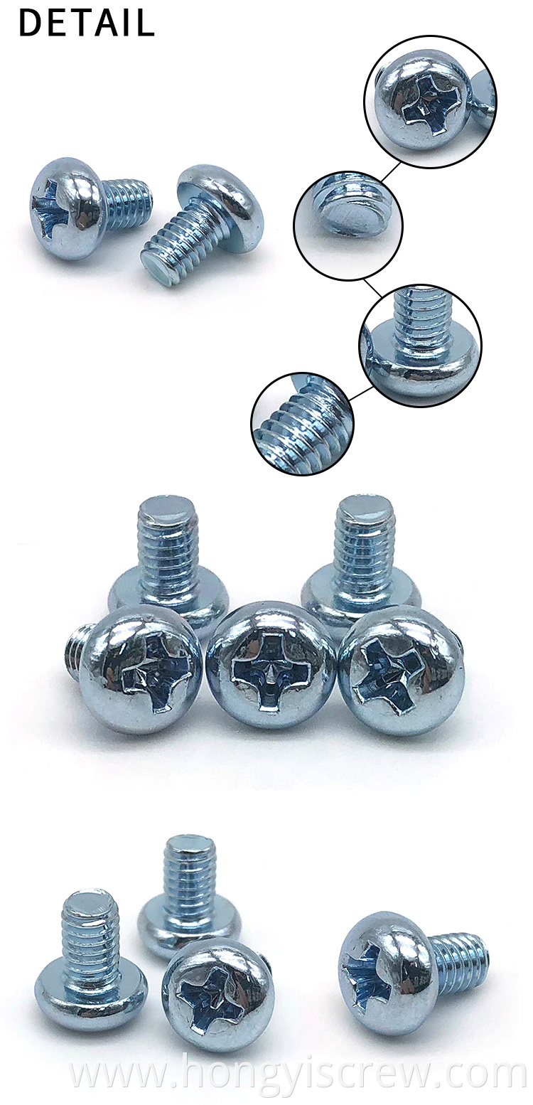 Wholesale Stainless Steel Small Phillips Round m3 screw pan head 8mm